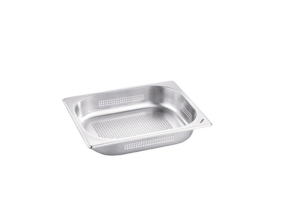 GN-Kocheinsätze 1/2 GN, 95 mm, gelocht, Edelstahl